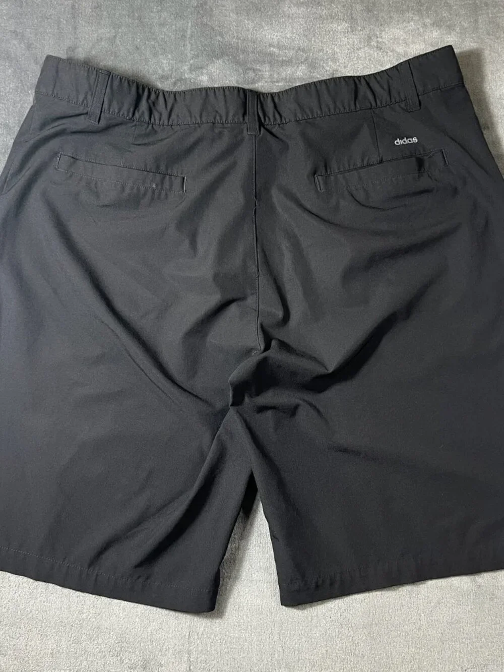 Lot of 2 Shorts UA and Adidas Mens 38 Black Loose Pockets Activewear Golf